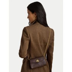 Torebka LAUREN RALPH LAUREN. Brązowe listonoszki damskie Lauren Ralph Lauren, bez wzorów, bez dodatków. Za 1,199.00 zł.