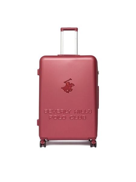 Beverly Hills Polo Club Walizka duża CEO-BHPC-L-004-08-BURGUNDY Bordowy. Czerwone walizki męskie Beverly Hills Polo Club, bez wzorów, z tworzywa sztucznego, duże. Za 399.99 zł.