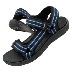 Buty sportowe męskie sandały Grisport. Czarne sandały męskie Grisport, bez wzorów, sportowe, bez zapięcia. Za 79.99 zł.
