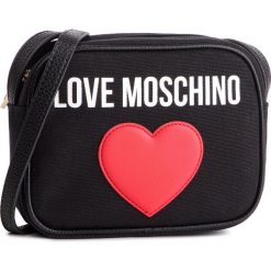 Torebka LOVE MOSCHINO - JC4332PP07KV100A Nero. Czarne listonoszki damskie Love Moschino, bez wzorów, z materiału, na ramię, bez dodatków. W wyprzedaży za 319.00 zł.