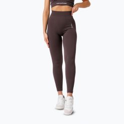 Legginsy treningowe damskie Carpatree Allure Seamless. Brązowe legginsy damskie Carpatree, bez wzorów, z elastanu. Za 269.99 zł.