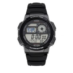 Zegarek Casio. Czarne zegarki męskie Casio, bez wzorów. Za 199.99 zł.