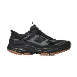 Buty trekkingowe męskie Skechers Vigor At. Czarne trekkingi męskie Skechers, z materiału, bez zapięcia. Za 300.00 zł.