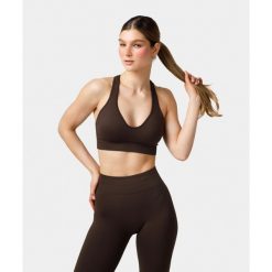 Biustonosz bezszwowy Carpatree Elite brązowy. Brązowe bielizna sportowa damska Carpatree, xs, bez wzorów. W wyprzedaży za 129.99 zł.