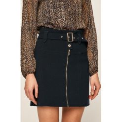 Morgan - Spódnica. Niebieskie spódnice damskie Morgan, na co dzień, bez wzorów, z elastanu, casualowe, z podwyższonym stanem, mini, proste. Za 259.90 zł.