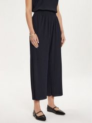 Max Mara Leisure Spodnie materiałowe Rolanda 24267860 Granatowy Relaxed Fit. Niebieskie spodnie materiałowe damskie Max Mara Leisure, bez wzorów, z materiału. Za 419.99 zł.