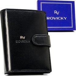 Rovicky Elegancki, Skórzany Portfel Męski. Portfele męskie ROVICKY, bez wzorów. Za 129.01 zł.