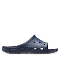 Klapki Crocs. Niebieskie klapki męskie Crocs, bez wzorów, bez zapięcia. Za 129.99 zł.