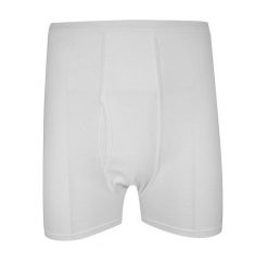 Bokserki Męskie, Białe Majtki Bawełniane, Jednokolorowe, Klasyczne -KLAZIG. Białe bokserki męskie Klazig, bez wzorów, z bawełny. Za 45.00 zł.