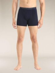 ICEBREAKER Bokserki męskie M Anatomica Boxers midnight navy-XXL. Niebieskie bokserki męskie Icebreaker, bez wzorów, z lycry. Za 204.80 zł.