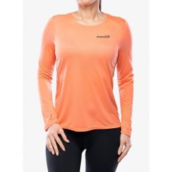 Bluza do biegania damska Inov-8 Performance Long Sleeve. Brązowe bluzy damskie Inov-8, bez wzorów, sportowe, bez ramiączek, bez kaptura. Za 114.99 zł.