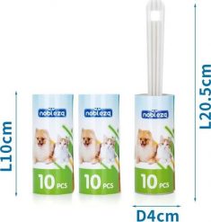 Nobleza Szczotka do czyszczenia sierści zwierząt 1+2 wkłady Naklejka na sierść zwierząt 1+2 wkłady. Golarki i trymery Nobleza. Za 7.85 zł.