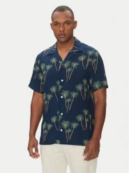 Tommy Hilfiger Koszula MW0MW38580 Granatowy Regular Fit. Niebieskie koszule męskie Tommy Hilfiger, m, bez wzorów, bez kołnierzyka, bez ramiączek. Za 279.99 zł.