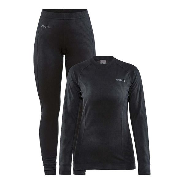 Zestaw dla kobiet Craft Core Dry Baselayer Set. Czarne bielizna sportowa damska Craft, bez wzorów. Za 287.50 zł.