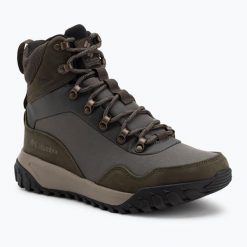 Buty trekkingowe męskie Columbia Burnsider Omni-Heat Infinity. Zielone trekkingi męskie Columbia, na zimę, bez zapięcia. Za 469.99 zł.