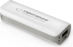 Powerbank Esperanza Joule 2200mAh Biało-szary. Białe powerbanki Esperanza. Za 15.31 zł.