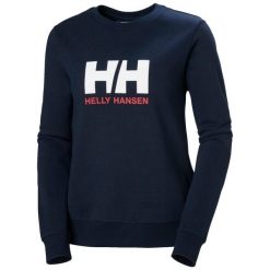 Damska bluza z okrągłym dekoltem Helly Hansen 2.0. Niebieskie bluzy damskie Helly Hansen, bez wzorów, bez ramiączek, bez kaptura. W wyprzedaży za 307.30 zł.