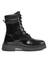 Gant Botki Aligrey Mid Boot 27541322 Czarny. Czarne botki damskie GANT, bez wzorów, z lakierowanej skóry, bez obcasa, na płaskiej podeszwie, bez zapięcia. Za 879.99 zł.