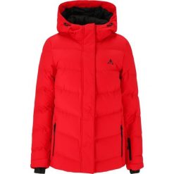 Kurtka narciarska damska Whistler Cheno W-PRO 10000. Czerwone kurtki sportowe damskie Whistler, bez wzorów, bez ramiączek, bez kaptura, narciarskie. Za 589.99 zł.