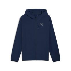 Kurtka z dresu Puma Pwrtrain. Niebieskie kurtki sportowe męskie Puma, m, bez wzorów, z dresówki, bez kaptura, do biegania. Za 297.75 zł.