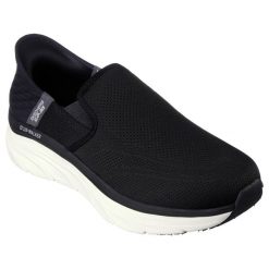 Buty sportowe Sneakersy męskie, Skechers Slip-ins RF: D'Lux Walker - Orford. Czarne buty sportowe męskie Skechers, bez wzorów, bez zapięcia. Za 349.99 zł.