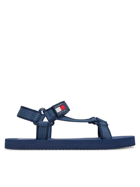Tommy Jeans Sandały Tjm Casual Sandal EM0EM01563 Granatowy. Niebieskie sandały męskie Tommy Jeans, bez wzorów, z jeansu, casualowe, bez zapięcia. Za 149.99 zł.