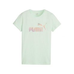 T-shirt Damski ESS+ Summer Daze. Zielone t-shirty damskie Puma, bez wzorów, sportowe, bez kołnierzyka, bez ramiączek. Za 137.99 zł.