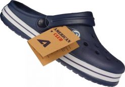 American Club Młodzieżowe klapki basenowe American Club NH-02/24 grantowe 41. Klapki męskie American CLUB, bez wzorów, bez zapięcia. Za 39.00 zł.