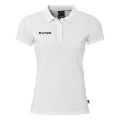 Damska koszulka polo Kempa Classic. Białe bluzki damskie Kempa, bez wzorów, bez kołnierzyka, bez ramiączek. Za 163.50 zł.