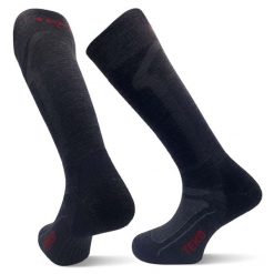 Skarpety narciarskie i snowboardowe z wełny Merino Teko ecoSKI. Czarne skarpety męskie TEKO, bez wzorów, z elastanu. Za 71.00 zł.