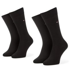 Skarpety długie Tommy Hilfiger. Czarne skarpety męskie Tommy Hilfiger, bez wzorów. Za 49.99 zł.
