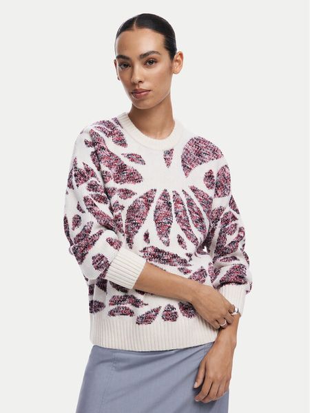 Desigual Sweter Kamloops 24WWJF57 Écru Loose Fit. Swetry nierozpinane damskie Desigual, l, bez wzorów, z syntetyku, bez kołnierzyka, bez ramiączek. Za 249.99 zł.