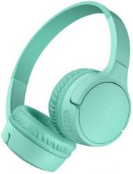 Belkin SoundForm Mini Zestaw słuchawkowy Przewodowy i Bezprzewodowy Opaska na głowę Połączenia/muzyka Bluetooth Miętowy. Zielone słuchawki bezprzewodowe Belkin. Za 147.32 zł.