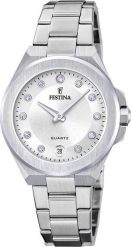 Zegarek damski Festina F20700-1 CYRKONIE srebrny. Szare zegarki damskie Festina, srebrne. Za 845.71 zł.