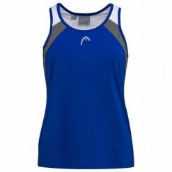 Koszulka bez rękawów damska CLUB 22 Tank Top. Niebieskie koszulki sportowe damskie Head, xl, bez wzorów, z poliesteru, bez ramiączek, tenisowe. W wyprzedaży za 101.50 zł.