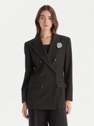 HUGO Marynarka Amelora 50547694 Czarny Oversize. Czarne marynarki i żakiety damskie Hugo, bez wzorów, z syntetyku, bez kołnierzyka, bez ramiączek. Za 1,539.00 zł.