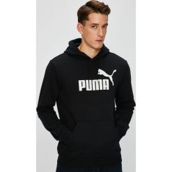 Puma - Bluza. Czarne bluzy męskie Puma, l, bez wzorów, z bawełny, bez ramiączek, z kapturem. Za 249.90 zł.