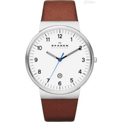 RABAT ZEGAREK SKAGEN SKW6082. Białe zegarki męskie Skagen, bez wzorów, ze stali. W wyprzedaży za 489.00 zł.
