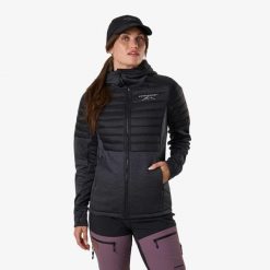 Kurtka Outdoor Wędrówki Kobieta Lofoten Wodoodporny. Fioletowe kurtki sportowe damskie SWEDEMOUNT, l, bez wzorów, z elastanu, bez ramiączek, z kapturem, na golfa. Za 204.99 zł.