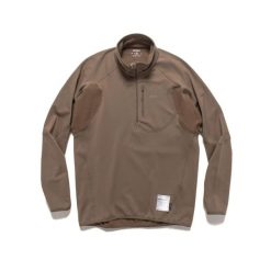 Bluza zapinana na zamek błyskawiczny Satisfy GhostFleece™. Brązowe bluzy damskie SATISFY, l, bez wzorów, z dresówki, eleganckie, bez ramiączek, bez kaptura. Za 929.00 zł.