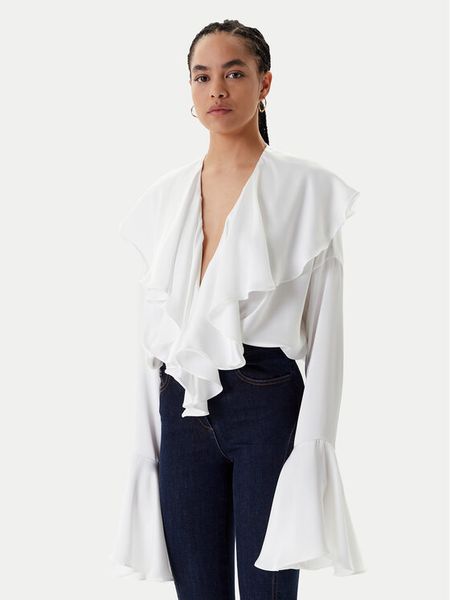 NORMA KAMALI Body ST125BCBO85944 Biały Loose Fit. Białe body Norma Kamali, bez wzorów, z syntetyku. Za 949.99 zł.