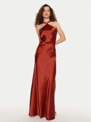 STAUD Sukienka wieczorowa Cadence R24P2214SA Czerwony Slim Fit. Czerwone sukienki damskie STAUD, bez wzorów, z syntetyku, wizytowe, bez kołnierzyka, bez ramiączek. Za 1,919.00 zł.