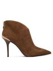 LOVE MOSCHINO Botki JA21069G1PJA0218 Beżowy. Brązowe botki damskie Love Moschino, bez wzorów, ze skóry, bez obcasa, na szpilce, bez zapięcia. Za 1,339.00 zł.