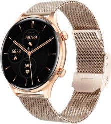 Smartwatch Rubicon SmartWatch Rubicon RNCF20 różowe złoto BT Call. Czerwone zegarki smartwatch Rubicon, bez wzorów. Za 199.00 zł.