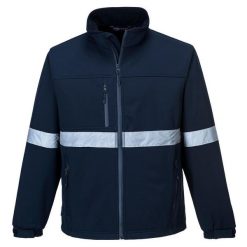 Męska Kurtka Soft Shell. Niebieskie kurtki męskie Portwest, l, bez wzorów, sportowe, bez kaptura. Za 323.99 zł.