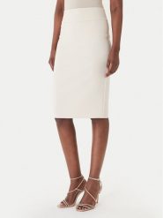 Rinascimento Spódnica ołówkowa CFC0128651003 Beżowy Slim Fit. Brązowe spódnice damskie Rinascimento, l, bez wzorów, z syntetyku, ołówkowe. Za 349.99 zł.