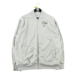 Kurtka Męska Retro Bomber Jacket Beżowa. Brązowe kurtki sportowe męskie Nike, l, bez wzorów, z materiału, bez kaptura. Za 164.76 zł.