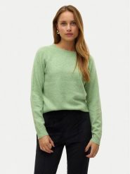 Vero Moda Sweter Doffy 10201022 Zielony Regular Fit. Zielone swetry nierozpinane damskie Vero Moda, xs, bez wzorów, z syntetyku, bez kołnierzyka, bez ramiączek. Za 119.99 zł.