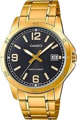 Zegarek Casio Zegarek marki Casio model MTP-V004G kolor Zółty. Akcesoria męski. Sezon: Cały rok NoSize. Żółte zegarki męskie Casio, bez wzorów. Za 166.03 zł.