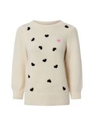 More & More Sweter z dzianiny Kobiety Sztuczne włókno beżowy|czarny, 38. Brązowe swetry nierozpinane damskie More & More, bez wzorów, z dzianiny, bez kołnierzyka, bez ramiączek. Za 229.95 zł.